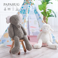 PAPAHUG Alpaca búp bê búp bê sáng tạo vải sang trọng đồ chơi cừu búp bê dễ thương dễ thương gấu bông bự