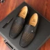 2018 giày da nam mùa hè da của cha người đàn ông da rỗng dép đáy mềm trung niên cha giày mã tiêu chuẩn Sandal