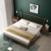 Mới Trung Quốc Nhật Bản Giường Bắc Âu hiện đại tối giản rắn gỗ nhẹ phong cách sang trọng 1,8 m 1,5 m giường đôi phong cách - Giường