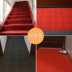 Đặc biệt cung cấp tùy chỉnh cầu thang bước đầy đủ cửa hàng non-slip glue-miễn phí tự dính thảm hội trường khách dày đỏ mat Thảm