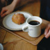 Nhật Bản KINTO walnut gỗ hình chữ nhật không trượt khay cốc cà phê đồ dùng khay cafe Cà phê