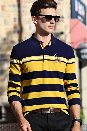 Демисезонный хлопковый лонгслив, футболка polo, увеличенная толщина, большой размер, длинный рукав