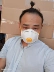 Mặt nạ chống bụi chuyên nghiệp gắn trên đầu Chuan Xiaoli 9008V chống khói chống mài hàn chống bụi công nghiệp khẩu trang tam giác khẩu trang y tế n95 