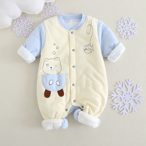Детская демисезонная одежда, стеганое боди для новорожденных, удерживающая тепло куртка, пуховик для раннего возраста
