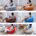 Beanbag đơn căn hộ nhỏ phòng ngủ ban công ròng beanbag đỏ sáng tạo thể tháo rời và có thể rửa beanbag ghế tatami - Ghế sô pha bộ ghế sofa nhỏ Ghế sô pha