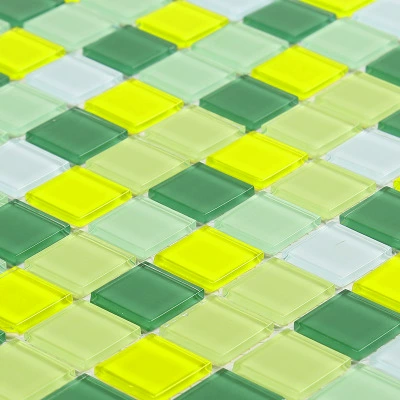 Хрустальная стеклянная мозаика Фоновая стена туалет бассейн бассейн бар кухонный столб