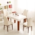 Bộ bàn ăn tối giản hiện đại kết hợp có thể thu vào bộ bàn ghế nhà hàng phong cách Bắc Âu kết hợp bộ bàn ghế với bếp cảm ứng sofa gỗ đơn giản Bộ đồ nội thất