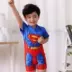 Bộ đồ bơi trẻ em mới trong bộ đồ liền thân của võ sĩ jumpsuit váy cho bé trai đồ bơi bảo thủ nhanh khô với tay áo Bộ đồ bơi của Kid