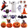Halloween trang trí đạo cụ Cảnh Bar Ghost Witch Spider Bat Charm Treo Pumpkin Paper Lantern - Sản phẩm Đảng / Magic / Hiệu suất đồ hóa trang pokemon	