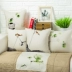 Kaibei hiện đại mới Zen Trung Quốc gối mực sơn đệm Trung Quốc sofa phong cách bông và vải lanh gối quilt dual-sử dụng gối tựa lưng văn phòng Trở lại đệm / Bolsters