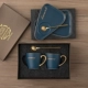 Золотой синий 2 стакана 2 треугольный диск (подарочная коробка) (подарочная коробка) (подарочная коробка)