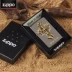 Mỹ bản gốc zippo nhẹ hơn chính hãng băng đen phía trước thánh thiên thần chéo zoop phiên bản giới hạn Zippo nam - Bật lửa