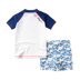 Quần áo trẻ em mùa hè cậu bé chia áo tắm đặt con bé ba mảnh cá mập bơi mũ bơi thân áo tắm j Đồ bơi trẻ em