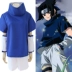 Naruto thời thơ ấu thế hệ cosplay Sasuke Sasuke quần áo mùa hè ngắn tay quần áo anime bộ hoàn chỉnh