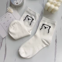 Оригинальные японские милые брендовые носки для школьников, средней длины, с медвежатами