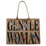 Вместительная и большая сумка через плечо для выхода на улицу, льняная сумка, сумка на одно плечо для матери и ребенка, коллекция 2023