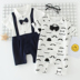 Em bé Onesies Mùa hè Em bé tay ngắn Mùa hè nam Net Đỏ Dễ thương 3 Cáp Nhĩ Tân Nửa tay 6 tháng Quần áo mỏng - Áo liền quần bộ body mùa hè cho bé gái Áo liền quần