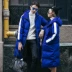 Phần dài mới của Hàn Quốc trong mùa thu và mùa đông của cặp vợ chồng mặc phiên bản Hàn Quốc của tự trồng trọt trùm đầu xuống áo khoác bông áo khoác dành cho nam giới và phụ nữ