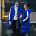 Hàn Quốc 2017 phần dài các cặp vợ chồng mùa thu và mùa đông mặc Hàn Quốc phiên bản của tự trồng trọt trùm đầu độn xuống bông coat jacket cho nam giới và phụ nữ Trang phục Couple