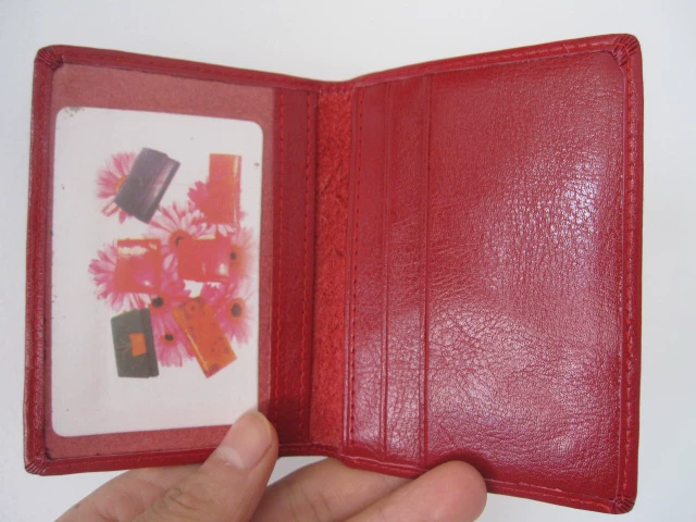 Crown giá thấp bán nóng (bằng lái xe da) gói tài liệu da lớn màu đỏ gói ưu đãi đặc biệt gói túi đựng giấy tờ cá nhân