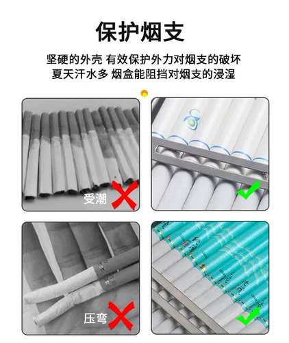 Мужской металлический портативный ультратонкий портсигар из нержавеющей стали