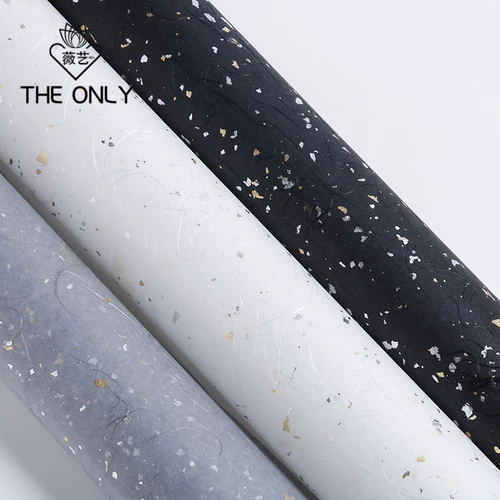 Weiyi Gold and Silver Paper Paper Package Package Corean Flower Art Bouncing Paper Material
