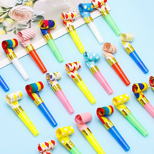 Креативный детский милый телескопический свисток, мультяшная игрушка, детское вечернее платье, мегафон