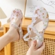 2022 Mới In Có Lỗ Giày Xăng Đan Giày Đi Biển Dép Gót Thấp Size 41 Vàng Đế Mềm Ngày Mưa giày Sandal Chống Trơn Trượt