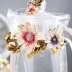 Châu Âu men màu cốc hoa trà cốc nước ép ly thủy tinh chịu nhiệt thủy tinh sáng tạo quà tặng đám cưới hộp quà tặng - Tách Tách