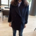 Áo khoác nhỏ nữ đoạn ngắn 2018 áo len mới sinh viên Hàn Quốc đôi ngực mùa đông áo len nữ áo phao dáng dài hàn quốc Áo khoác ngắn