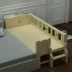 Trẻ em có thể được tùy chỉnh khảm giường giường giường gỗ mở rộng giường cho bé trai và bé gái giường bé mở rộng - Giường