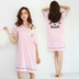 Modal nightdress nữ mùa hè cotton Hàn Quốc ngắn tay lỏng lẻo mùa xuân tươi mát và mùa thu đồ ngủ phần mỏng có thể được mặc bên ngoài dịch vụ nhà váy ngủ đẹp Đêm đầm