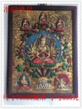 Thangka Тибетская статуя Будда декоративная картина Непала зеленая мать белая мать белая -размерная мать Шакьямуни Тибетское король Бодхисаттва тысяча рука Будда