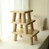 Японский стиль сплошного деревянного залива, маленький журнальный столик, балкон -карликовый стол, современная простота Mini -Beam Tatami Coffee Theble