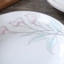 6 7 đĩa 8 inch nhà món ăn xương Trung Quốc món cơm món ăn Trung Quốc đĩa trái cây bát đĩa lò vi sóng - Đồ ăn tối đĩa nhựa dùng 1 lần Đồ ăn tối