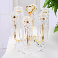 Phòng khách cup set nhà đơn giản mà không cần che cốc Châu Âu cup với kính cá nhân không màu trong suốt 6 Túi bình giữ nhiệt tốt