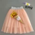 Cô gái váy ngắn váy nữ mới bé công chúa pettiskirt trẻ em xếp li váy dài trong váy lưới dài - Váy