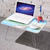 Компьютерная стола общежития складывает ноутбук простой студент, написанный столом для мобильных ленивых людей, чтобы сделать небольшой стол на столе