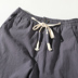Người đàn ông của mùa hè linen chín quần của nam giới quần quần âu nam phần mỏng lỏng 9 điểm 8 tám điểm cotton và linen nam quần thủy triều Crop Jeans