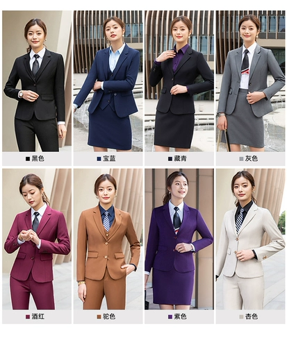 Департамент продаж садовых садов Рабочий сервер Женская недвижимость Продажи недвижимости Продажи мужчин и женщин Профессиональный набор синий костюм