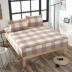 Cotton chần giường 笠 mảnh duy nhất Nhật Bản-phong cách rửa sạch bông màu rắn Simmons bảo vệ bìa 1.5 m 1.8 m trải giường