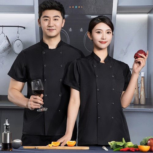 【Не таблетка】 Шеф -повара Рабочая одежда для летних коротких рукавов