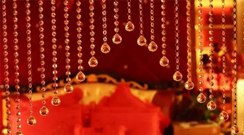 Занавес завеса из хрустальной бусины восьмиугольники плох