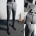 Quần nam phiên bản Hàn Quốc của xu hướng hè 2019 quần âu công sở giản dị Quần sọc Anh - Crop Jeans quần tây Crop Jeans