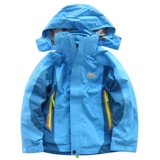 Детская куртка, съемный утепленный водонепроницаемый комплект для мальчиков, «три в одном»