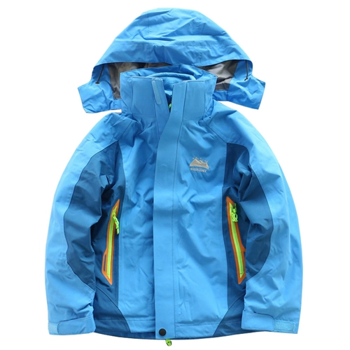 Детская куртка, съемный утепленный водонепроницаемый комплект для мальчиков, «три в одном»