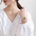 Taimi cô gái vòng tay pha lê Hàn Quốc phiên bản của nhỏ tươi đào hoa đơn giản cá tính hoang dã chic chuyển hạt bracelet Vòng đeo tay Clasp