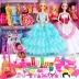 Hey bản thân mình Barbie Girl Gift Set chúa Castle lớn đồ chơi quá khổ quần áo ngủ biệt thự Đồ chơi búp bê