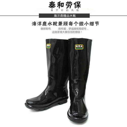 Высокие сапоги, морские кислотно-щелочные туфли