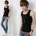 Mùa hè nam cotton vest thanh niên junior học sinh trung học nam mùa hè trai slim tự trồng t-shirt Áo vest cotton